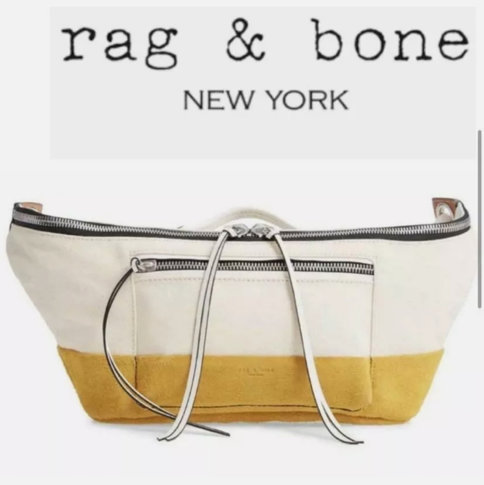 Rag and Bone Mustard Large Elliott fanny pack